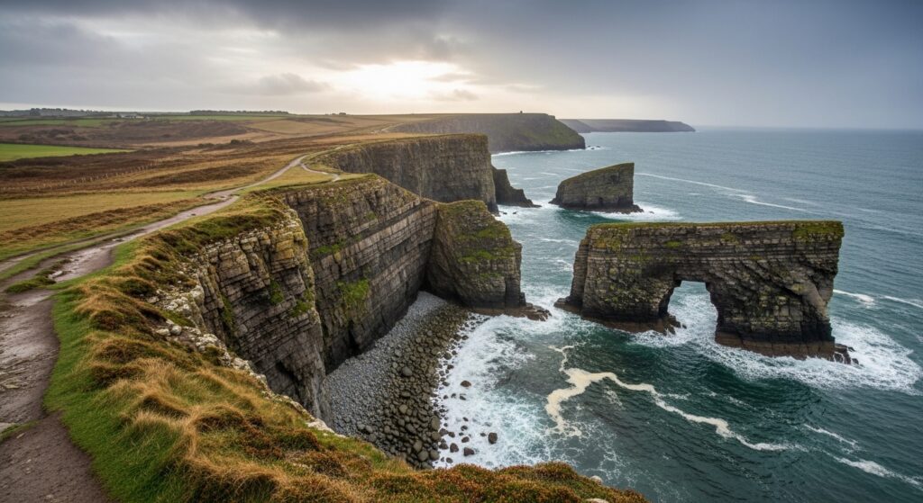 Pembrokeshire Coast Path Wales where UK comedians find creative inspiration