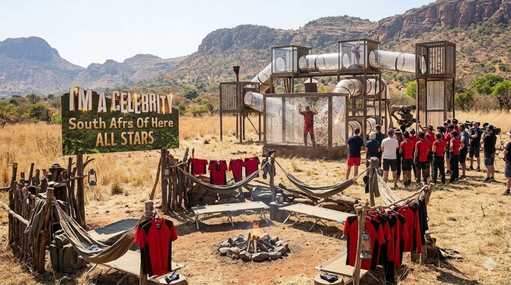 I'm A Celebrity Bushtucker Trial South Africa camp setup